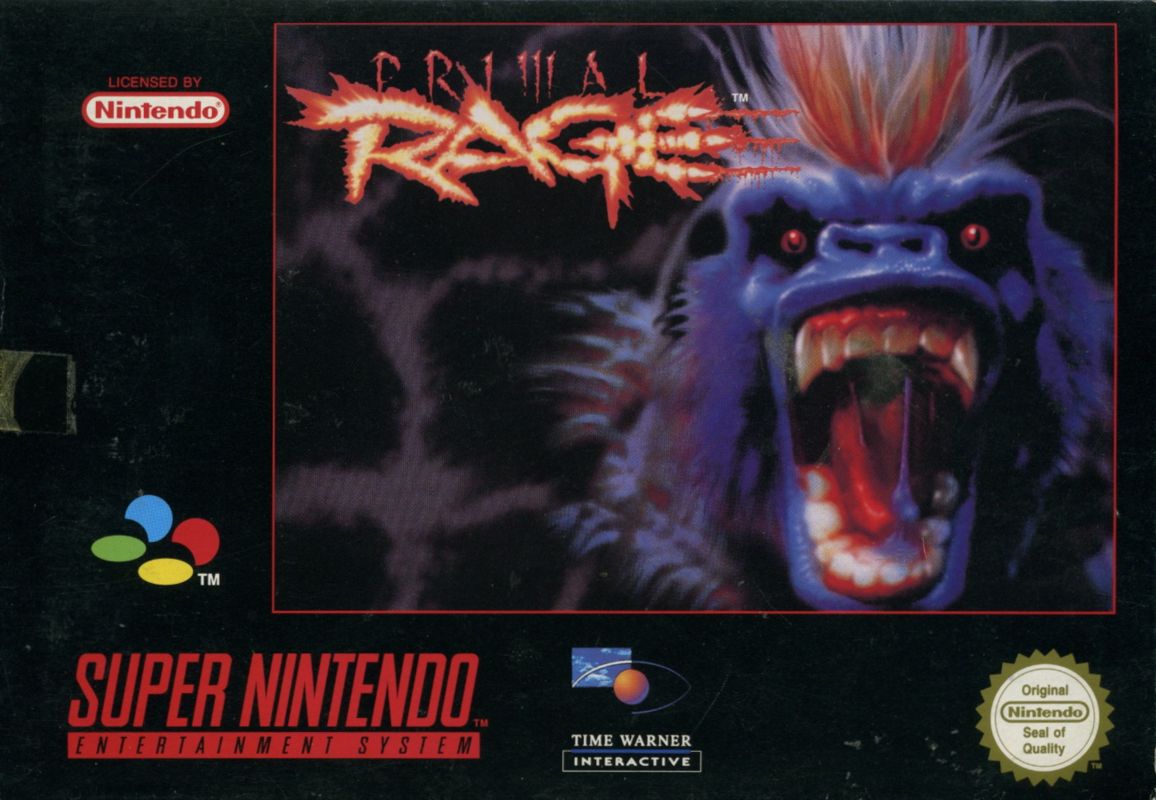Primal Rage box art for Super Nintendo